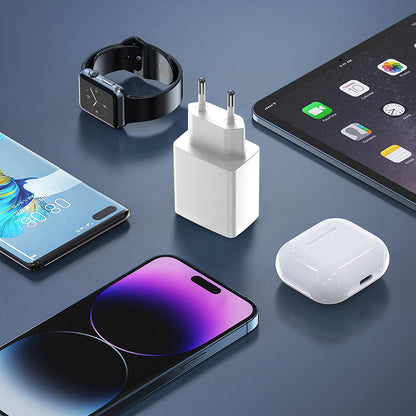 Netzladegerät Lito LC09, 20W, 3A, 1 x USB-A - 1 x USB-C, Weiß