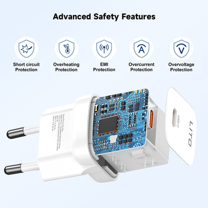 Netzladegerät Lito LC11, 30W, 3A, 1 x USB-C, Weiß