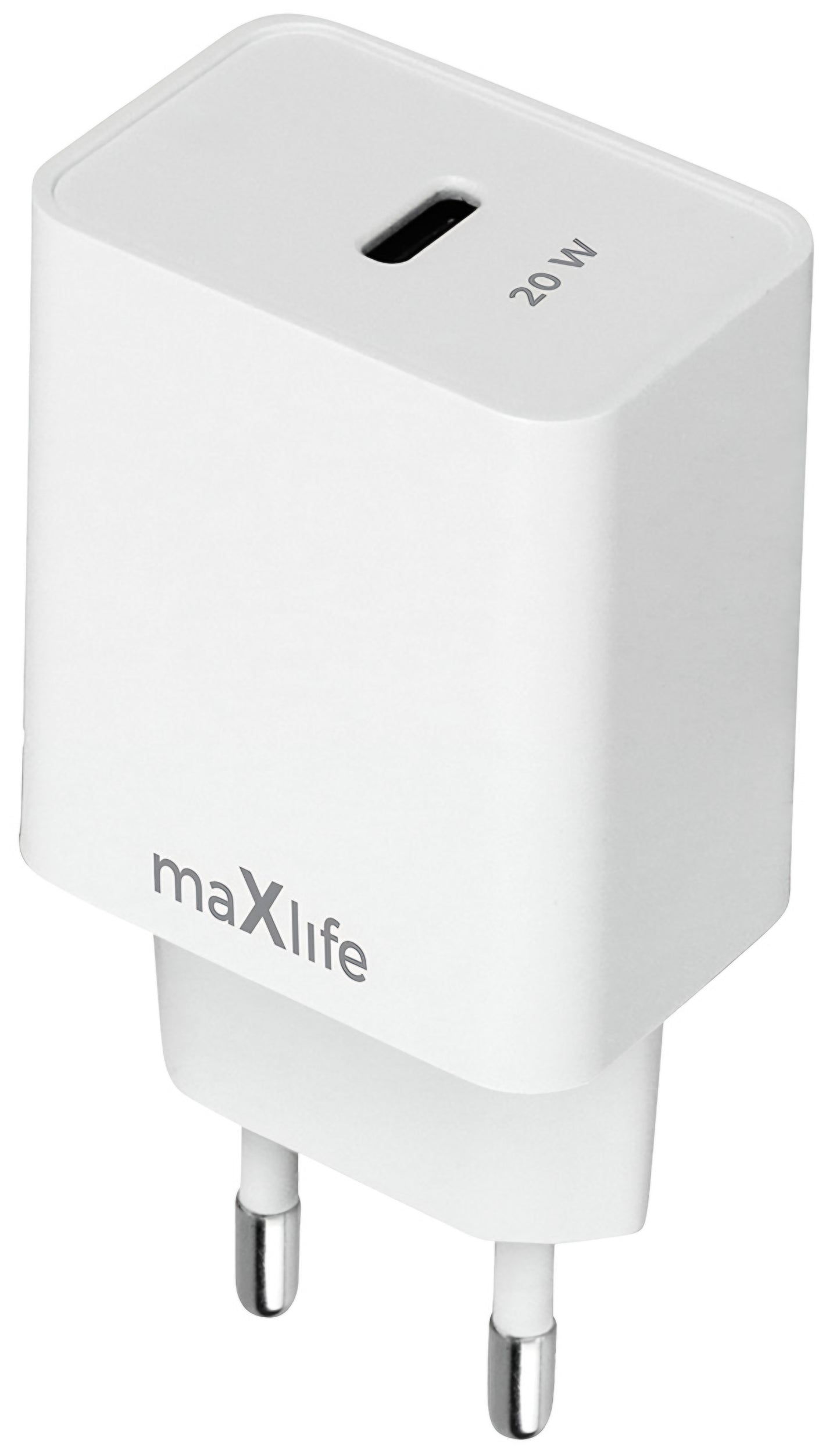 Netzladegerät MaXlife MXTC-13-20C, 20W, 3A, 1 x USB-C, Weiß
