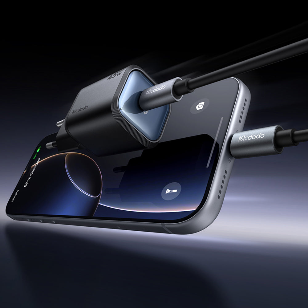 McDodo CH-4391 Ultimate Mini Netzladegerät, 45W, 3A, 1 x USB-C, Schwarz
