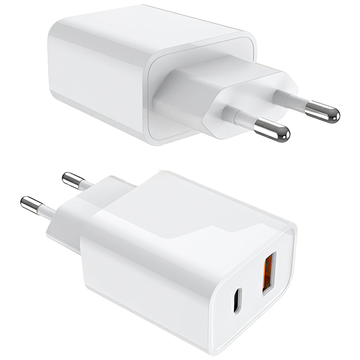 Prestico F11 Power Adapter, 20W, 3A, 1 x USB-A - 1 x USB-C, White