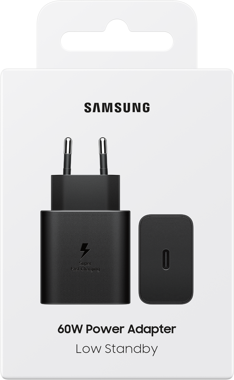 Samsung Netzladegerät, 60W, 3A, 1 x USB-C, Schwarz EP-T6010NBEGWW