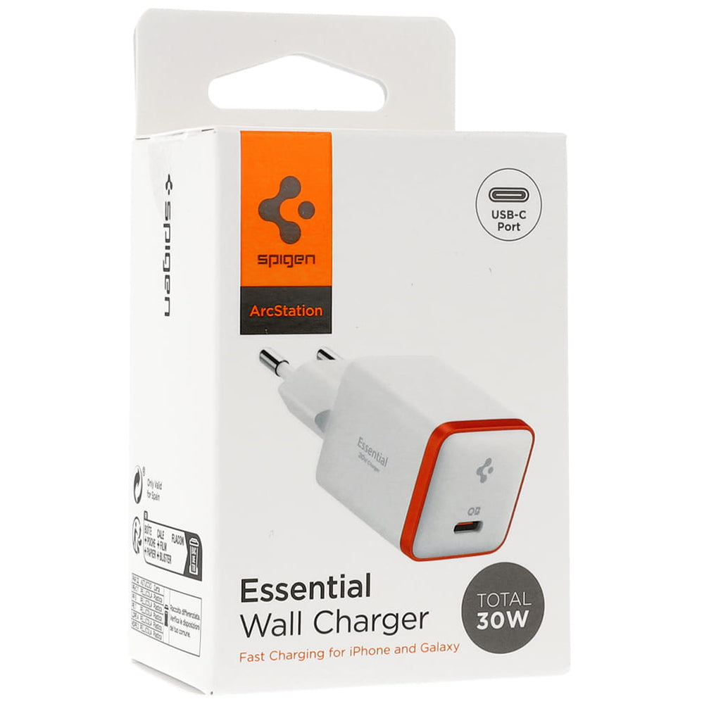 Netzteil Spigen EE301EU Essential, 30W, 3A, 1 x USB-C, Weiß ACH08449