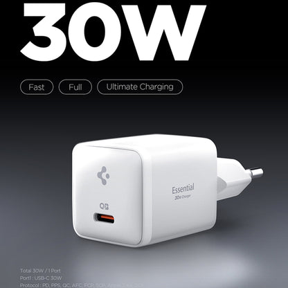 Netzladegerät Spigen EE301EU Essential, 30W, 3A, 1 x USB-C, Weiß ACH09492