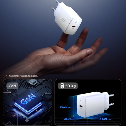 Spigen Essential Network Charger, 20W, 3A, 1 x USB-C, White