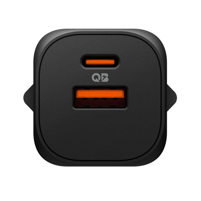 Spigen Essential Netzladegerät, 35W, 3A, 1 x USB-A - 1 x USB-C, Schwarz
