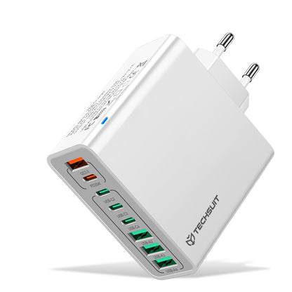 Netzladegerät Techsuit CHPD224, 65W, 3.25A, 4 x USB-A - 4 x USB-C, Weiß