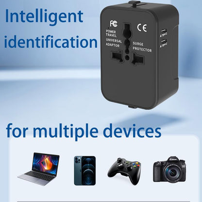 Netzladegerät Techsuit HHT202-2C Travel, 15W, 3A, 2 x USB-C, Weiß