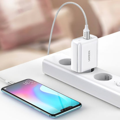 Netzwerkladegerät UGREEN CD170, 36W, 3A, 1 x USB-A - 1 x USB-C, Weiß