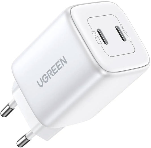Netzladegerät UGREEN CD294, 45W, 3A, 2 x USB-C, Weiß