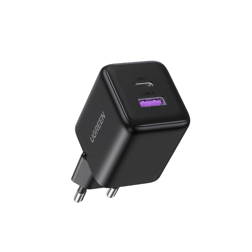 UGREEN X516 Netzladegerät, 30W, 3A, 1 x USB-A - 1 x USB-C, Schwarz