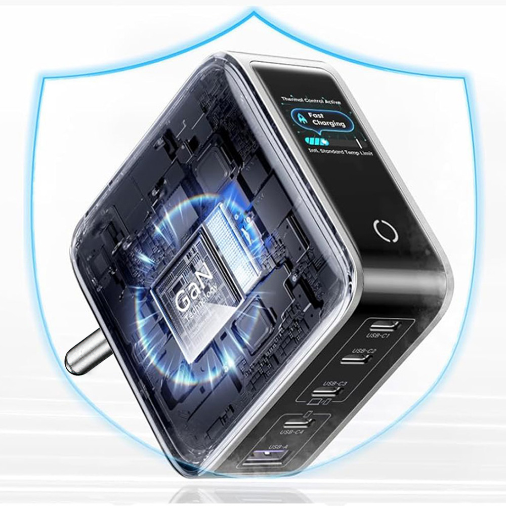 UGREEN X773 Netzladegerät (65620B), 100W, 1 x USB-A - 4 x USB-C, Grau