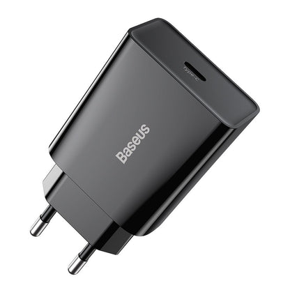 Baseus Speed ​​​​Network Ladegerät, 20 W, 3 A, 1 x USB-C, Schwarz CCFS-SN01