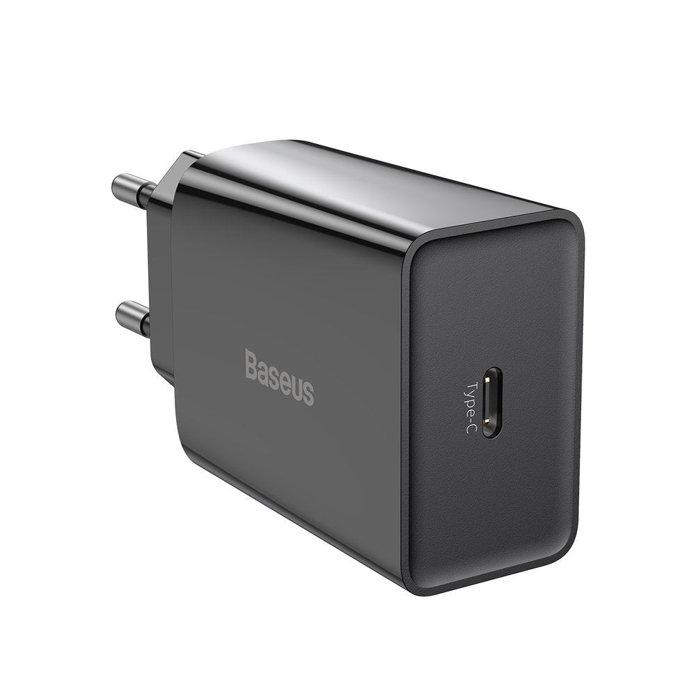 Baseus Speed ​​​​Network Ladegerät, 20 W, 3 A, 1 x USB-C, Schwarz CCFS-SN01