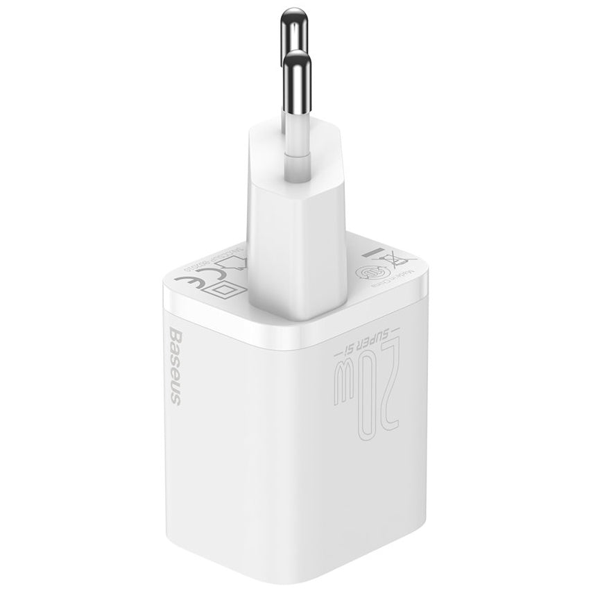 Baseus Super Si Network Charger, 20W, 3A, 1 x USB-C, White CCSUP-B02