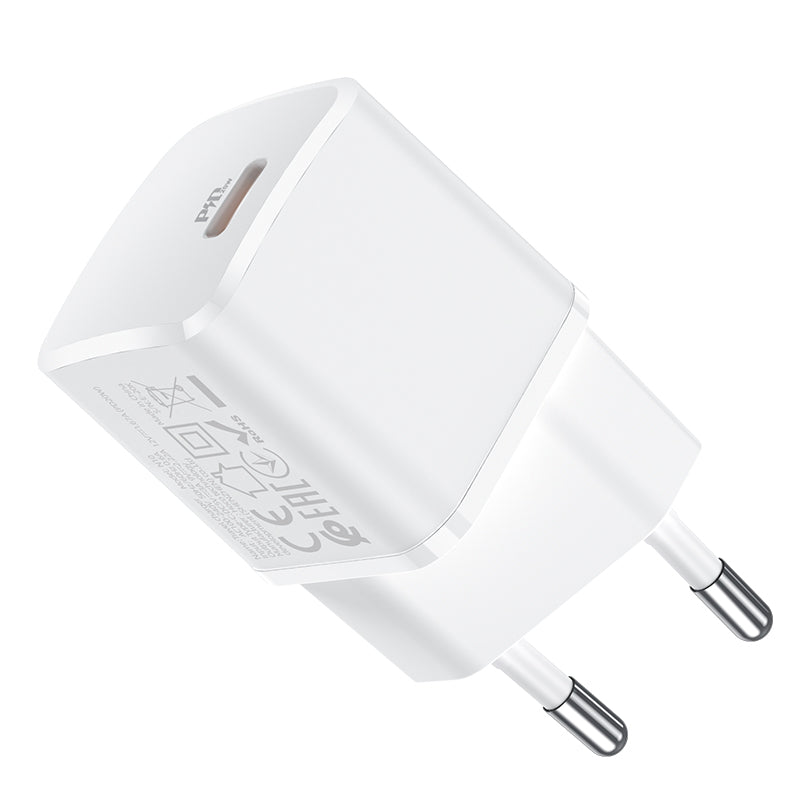 HOCO N10 Netzwerkladegerät, 20 W, 3 A, 1 x USB-C, Weiß 