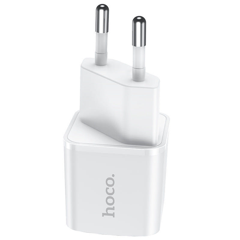 HOCO N10 Netzwerkladegerät, 20 W, 3 A, 1 x USB-C, Weiß 