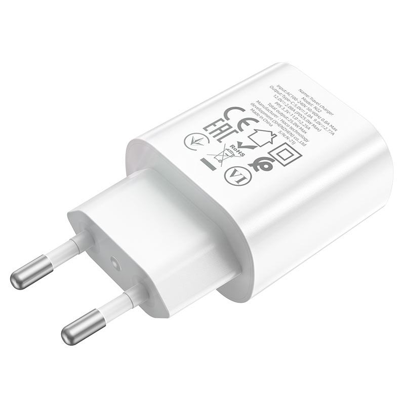 HOCO Jetta N22 Netzwerkladegerät, 25 W, 3 A, 1 x USB-C, Weiß