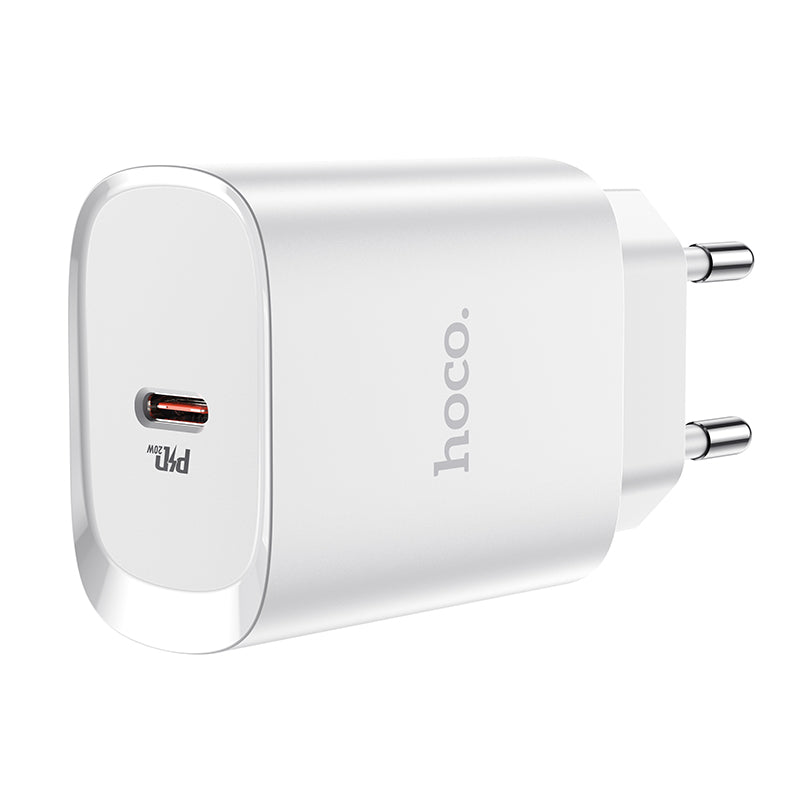 HOCO N14 Netzwerkladegerät, 20 W, 3 A, 1 x USB-C, Weiß