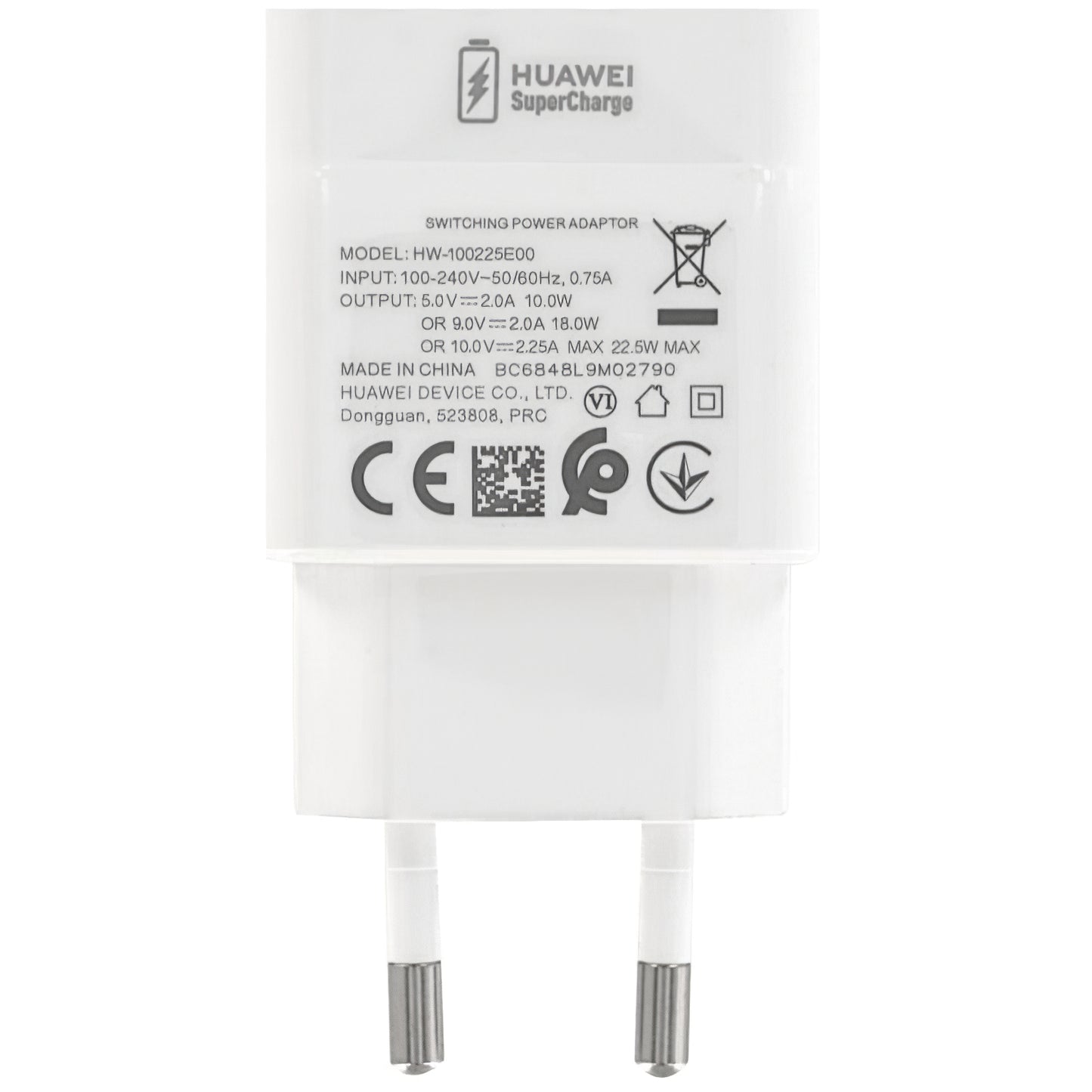 Netzwerkladegerät Huawei CP404 HW-100225E00, 22,5 W, 2,25 A, 1 x USB-A, Weiß 02221268