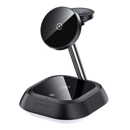 Acefast Wireless Network Charger E16 3in1, 15W, 1,67A, Schwarz