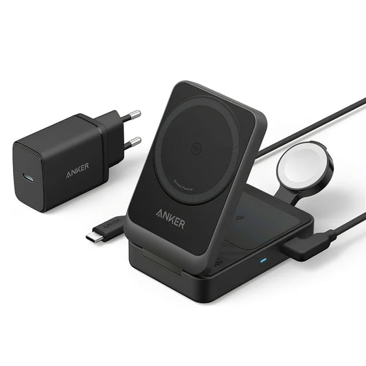Anker MagGo 3in1, 15W, 1,67A, Schwarz B2557311