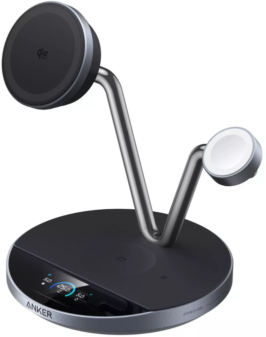 Anker Prime MagGo AirCool 3in1 Wireless Netzladegerät, 25W, Schwarz B25X7G11