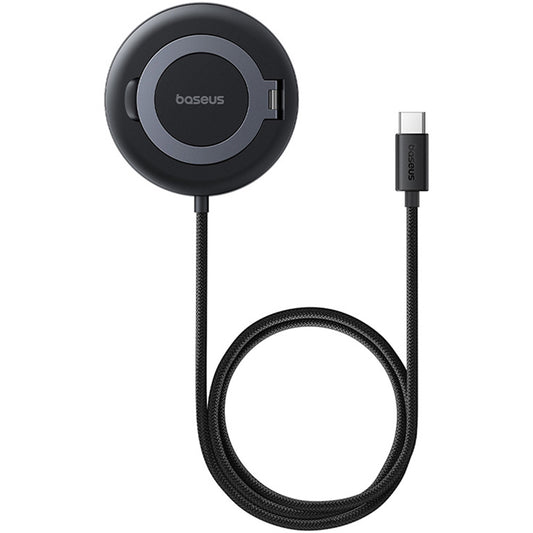 Baseus Simple Mini4 Wireless Netzladegerät, 15W, 1.67A, Schwarz P10273300121-01