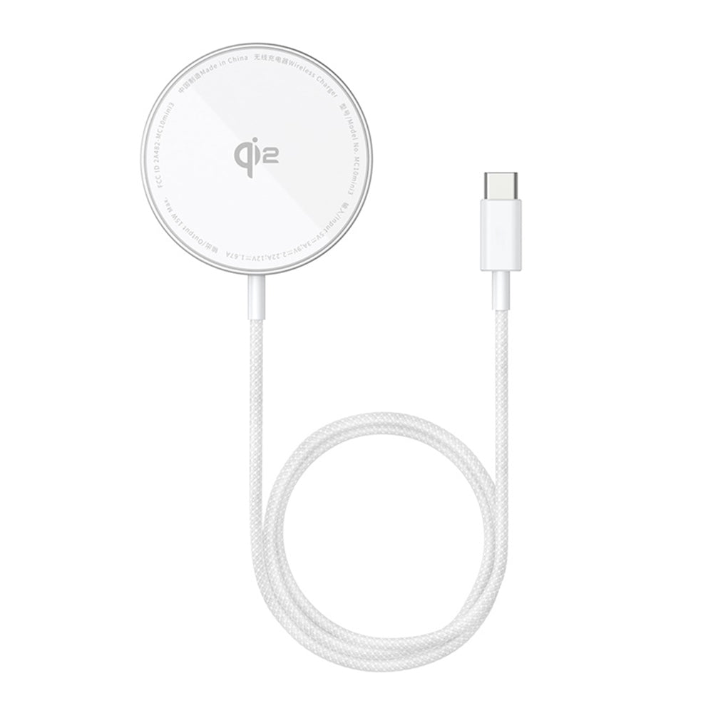 Baseus Simple Mini4 Air Wireless Netzladegerät, 15W, 1.67A, Silber P10278200S11-00