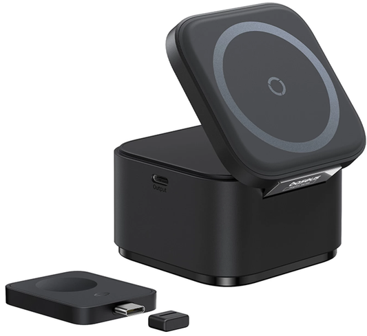 Baseus MagPro 3in1 Wireless Netzladegerät, 25W, 1,67A, Schwarz P10264100123-01