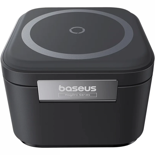 Baseus MagPro 3-in-1 kabelloses Ladegerät, 25 W, 1 x USB-C, Schwarz P10264100123-01
