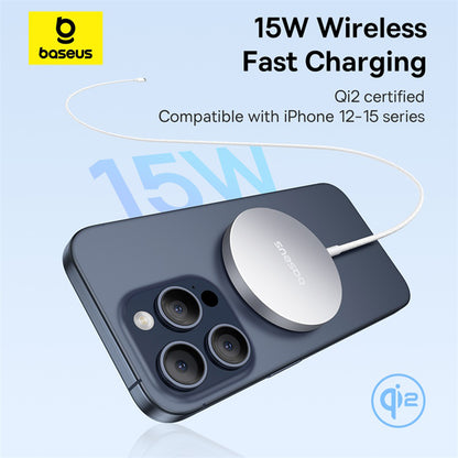 Baseus Simple Mini4 Air Wireless Netzladegerät, 15W, 1.67A, Silber P10278200S11-00