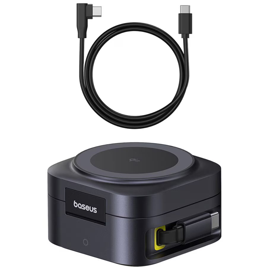 Baseus PicoGo 2in1 Wireless Netzladegerät, 67W, 3A, 1 x USB-C, Schwarz P10276800123-00