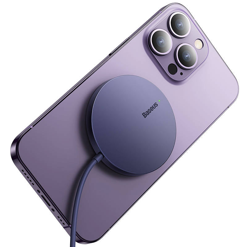 Baseus Simple Mini3 Wireless Netzladegerät, 15W, 1.67A, Lila CCJJ040205