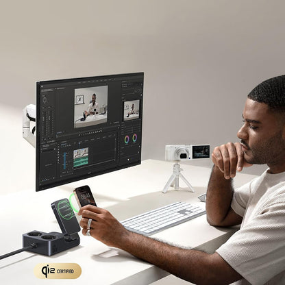 Baseus Nomos ND11 QI 6in1 Ladestation, 67W, 3.35A, 1 x USB-A - 2 x USB-C - 2 x Schuko, Schwarz P80015804213-00