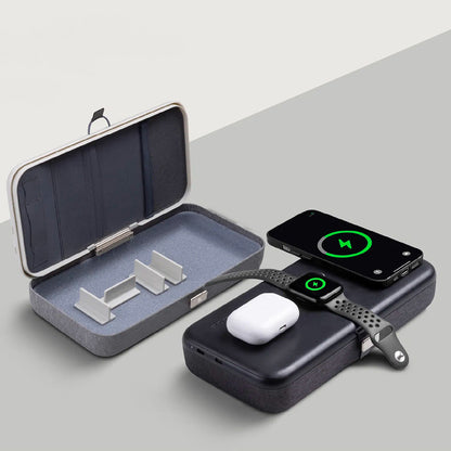 Drahtloses Netzladegerät Edizard PowerCube 3in1, 65W, 3.25A, 1 x USB-C, Grau