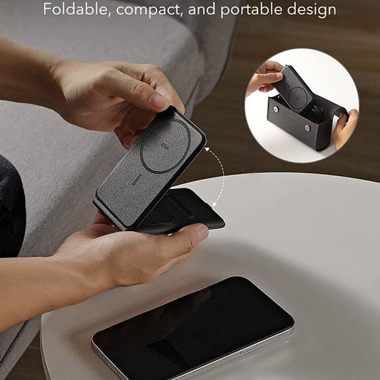 ESR Travel 3in1 Wireless Netzladegerät, 15W, 1.67A, Schwarz