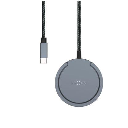 Wireless-Netzladegerät Fixed Ring, 15W, 1.67A, Grau