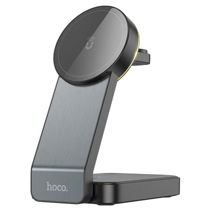 Drahtlos-Netzladegerät HOCO CQ3 3in1, 15W, 1.67A, Schwarz