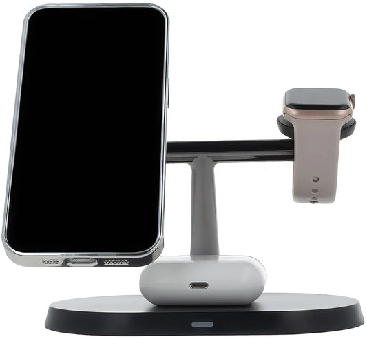 Drahtloses Netzladegerät MaXlife MXWC-03 3in1, 15W, 1.67A, Schwarz