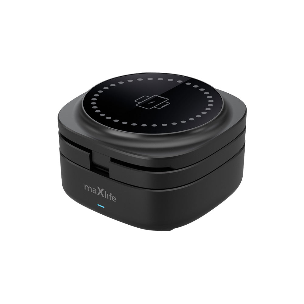 Drahtloses Netzladegerät MaXlife MXWC-06 3in1, 15W, 1.67A, Schwarz