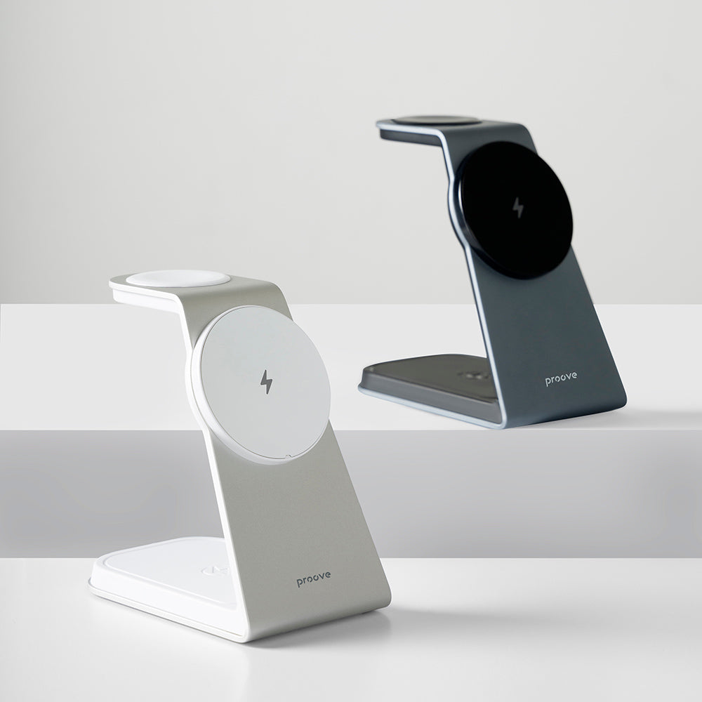 Wireless Netzladegerät Proove Omni Power 3in1, 15W, 1.67A, Grau WSOP15020003