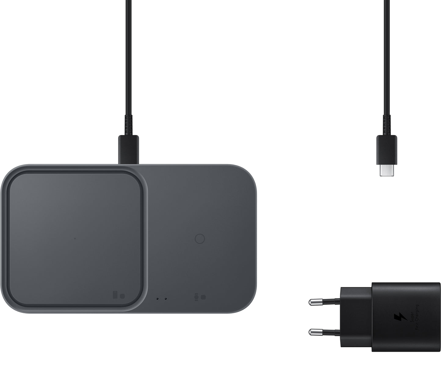 Samsung Duo Wireless-Netzwerkladegerät, 15 W, 1,67 A, Schwarz EP-P5400TBEGEU