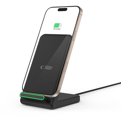 Tech-Protect Wireless Network Charger QI15W-A40, 15 W, 1,67 A, Schwarz