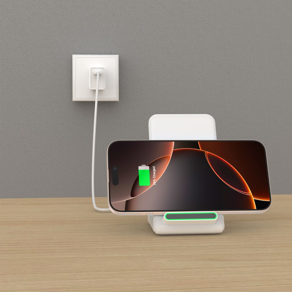 Tech-Protect Wireless Network Charger QI15W-A40, 15 W, 1,67 A, Weiß