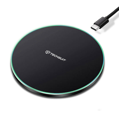 Drahtloses Netzladegerät Techsuit CHWR031 Premium, 15W, 1.67A, Schwarz