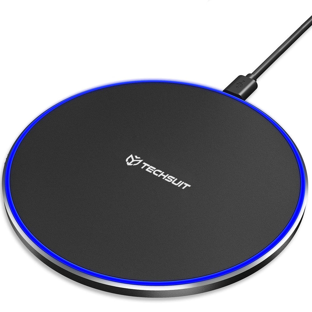 Drahtloses Netzladegerät Techsuit CHWR031 Premium, 15W, 1.67A, Schwarz