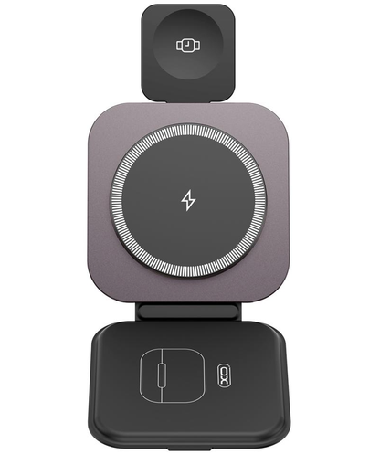Drahtloses Netzladegerät XO Design CX035 3in1, 15W, 1.67A, Schwarz