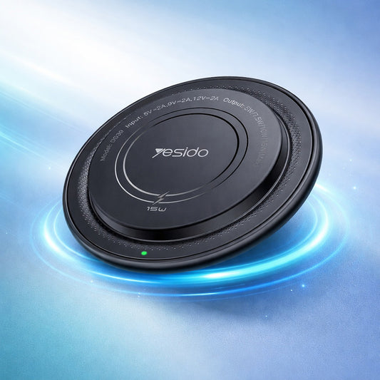 Wireless-Netzladegerät Yesido DS39, 15W, 1.67A, Schwarz