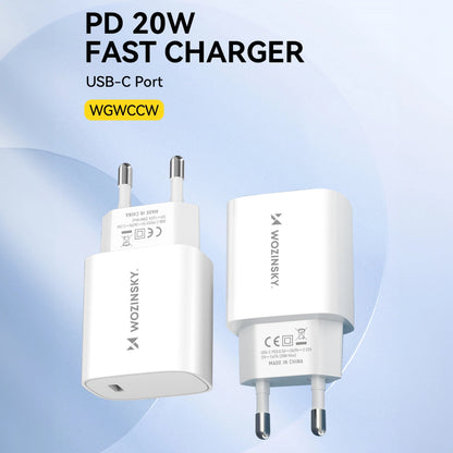 Netzteil WZK WGWCCW, 20W, 3A, 1 x USB-C, Weiß